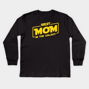 Best Mom In The Galaxy Kids Long Sleeve T-Shirt